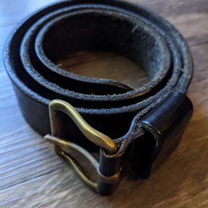 Ralph Lauren Black Leather Belt 30